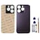 Mingxiong 14 Pro Max Back Glass Replacement for iPhone 14 Pro Max Rear Back Glass Panel Replacement with PreInstalled Adhesive Repairing Toolkit Deep Purple