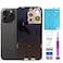 ZMVDJZ 15 Pro Max Back Glass Replacement with Plate Flex Cable and All Parts for iPhone 15pro Max Back Cover Glass Black Titanium 67 Inch Waterproof Tape Repair Tools Black Titanium