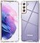 KIOMY Clear Case for Samsung Galaxy S21 S21 Plus 5G Airbag Corners Shockproof Bumper Protective Phone Cover Hybrid Design Hard PC Back with Flexible TPU Frame