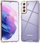 KIOMY Clear Case for Samsung Galaxy S21 S21 Plus 5G Airbag Corners Shockproof Bumper Protective Phone Cover Hybrid Design Hard PC Back with Flexible TPU Frame