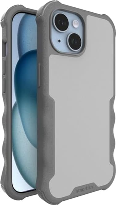 Smartish iPhone 15 Protective Magnetic Case Gripzilla Compatible with MagSafe Rugged Tough Heavy Duty Grip Armored Slim Cover wDrop Tested Protection for Apple iPhone 15 Gray Area