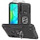HNHYGETE for Moto G Power Case with Screen Protector Hard Rubber Bumper Shockproof Tough Rugged with 360 Rotation Ring Kickstand Cases for Moto G Power 2020 Black