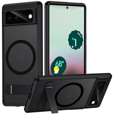 TIANNIUKE Magnetic Case for Google Pixel 6 Compatible with MagSafeAdjustable KickstandTranslucent Matte AntiFingerprintShockproof Protective Phone Case for Pixel 6 Case