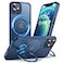 Anqrp 360 ALLinONE Stand Case for iPhone 1212 Pro Case with Rotatable Magnetic KickStand Ring Holder Compatible with MagSafe MILGrade Shockproof iPhone 1212 Pro Phone Case Cover 61 inch Blue