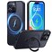 CASEKOO UltraMagnetic Stand for iPhone 16 Pro Max Case Military Drop Protection Compatible with MagSafe Shockproof Translucent Matte Slim Ring Holder Case for iPhone 16 ProMax 69 inch Black