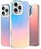 LONLI Hue for iPhone 16 Pro Max Case Dynamic PrismGlow Holographic Iridescent Phone Cover Slim ShockAbsorbing Protection Cute Aesthetic Case for Women Girls