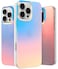 LONLI Hue for iPhone 16 Pro Max Case Dynamic PrismGlow Holographic Iridescent Phone Cover Slim ShockAbsorbing Protection Cute Aesthetic Case for Women Girls