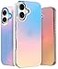 LONLI Hue for iPhone 16 Plus Case Dynamic PrismGlow Holographic Iridescent Phone Cover Slim ShockAbsorbing Protection Cute Aesthetic Case for Women Girls
