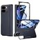 Kaiiecal for Google Pixel9Pro Fold Case Slim Hinge Stand Case with Screen Protector Support Wireless Charging Soft Protective Phone Cover for Google Pixel 9Pro Fold Blue