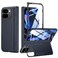 Kaiiecal for Google Pixel9Pro Fold Case Slim Hinge Stand Case with Screen Protector Support Wireless Charging Soft Protective Phone Cover for Google Pixel 9Pro Fold Blue