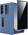 Miimall for Galaxy Z Fold 7 Case with Camera Cover Builtin Privacy Screen Protector Magnetic Kick Stand Hinge Protection Shockproof Dustproof Slim Full Cover Case for Z Fold7 Blue