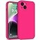 DEENAKIN Compatible with iPhone 14 Plus Case with Screen ProtectorEnhanced Camera Cover16ft Drop Tested Soft Silicone Gel RubberSlim Fit Protective Phone Case 67 Hot Pink