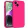 DEENAKIN Compatible with iPhone 14 Plus Case with Screen ProtectorEnhanced Camera Cover16ft Drop Tested Soft Silicone Gel RubberSlim Fit Protective Phone Case 67 Hot Pink