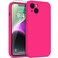 DEENAKIN Compatible with iPhone 14 Plus Case with Screen ProtectorEnhanced Camera Cover16ft Drop Tested Soft Silicone Gel RubberSlim Fit Protective Phone Case 67 Hot Pink