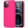 DEENAKIN Compatible with iPhone 12 Pro Max Case with Screen ProtectorSoft Silicone Gel Rubber Bumper CoverSlim Fit Shockproof Protective Phone Cover Hot Pink