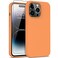 DEENAKIN Compatible with iPhone 14 Pro Max Case with Screen ProtectorSoft Liquid Silicone Gel Rubber Bumper CoverSlim Fit Shockproof Protective Phone Shell 67 Papaya Orange