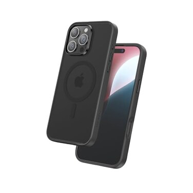 FLOLAB Surtect TriFusion Magnetic for iPhone 16 Pro Max Case Protective Slim Design Magsafe Compatible Military Grade Full Black Matte Translucent