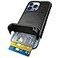 Scooch for iPhone 13 Pro Case with Card Holder Wingmate Wallet Case with Hidden Card Slot and RFID Protection for up to 4 Cards 10Foot Drop Protection Black