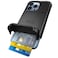 Scooch for iPhone 13 Pro Case with Card Holder Wingmate Wallet Case with Hidden Card Slot and RFID Protection for up to 4 Cards 10Foot Drop Protection Black