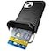 Scooch for iPhone 13 Case with Card Holder Wingmate Wallet Case with Hidden Card Slot and RFID Protection for up to 4 Cards 10Foot Drop Protection Black
