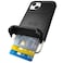 Scooch for iPhone 13 Case with Card Holder Wingmate Wallet Case with Hidden Card Slot and RFID Protection for up to 4 Cards 10Foot Drop Protection Black