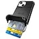 Scooch for iPhone 13 Mini Case with Card Holder Wingmate Wallet Case with Hidden Card Slot and RFID Protection for up to 4 Cards 10Foot Drop Protection Black