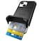 Scooch for iPhone 13 Mini Case with Card Holder Wingmate Wallet Case with Hidden Card Slot and RFID Protection for up to 4 Cards 10Foot Drop Protection Black