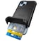 Scooch for iPhone 14 Case with Card Holder Wingmate Wallet Case with Hidden Card Slot and RFID Protection for up to 4 Cards 10Foot Drop Protection Black