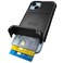 Scooch for iPhone 14 Case with Card Holder Wingmate Wallet Case with Hidden Card Slot and RFID Protection for up to 4 Cards 10Foot Drop Protection Black