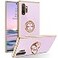 DUEDUE for Samsung Galaxy Note 10 Plus Case with Ring Holder Kickstand 360 Degree Rotation Magnetic Car Finger Slim Cover Shockproof Protective Phone Case for Samsung Note 10 Plus Light Purple