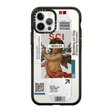 CASETiFY Impact Case for iPhone 12 iPhone 12 Pro Below 30 Degrees Clear Black
