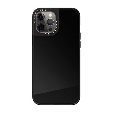 CASETiFY Mirror iPhone 12 Pro Max Case Reflective 49ft Drop ProtectionCompatible with Magsafe Black On Black