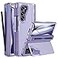 Caka for Samsung Galaxy Z Fold 5 Case Thinner S Pen Holder Hidden Kickstand Hinge Protection Screen Protector Full Body Hard Shockproof Phone Cover with AntiSlip Textured for Fold5 Purple