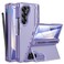 Caka for Samsung Galaxy Z Fold 6 Case Thinner S Pen Holder Hidden Kickstand Hinge Protection Screen Protector Full Body Hard Shockproof Phone Cover with AntiSlip Textured for Fold6 Purple