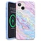 VELVET CAVIAR for iPhone 13 Case Marble Girly Cute Protective Cover for Women Compatible with MagSafe 10ft Drop Tested Holographic Blue Pink