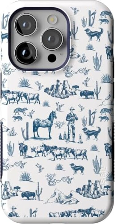 Casely iPhone 14 Pro Case Wild West Adventure Desert Bold Protective Design Compatible with MagSafe