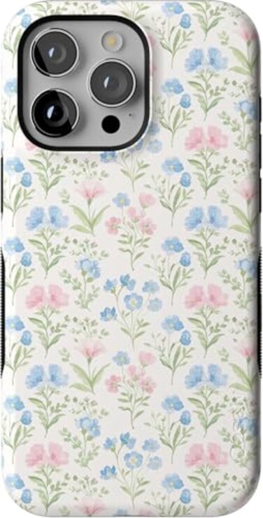 Casely iPhone 15 Pro Max Case Pastel Garden Sunday Best Bold Protective Design Compatible with MagSafe