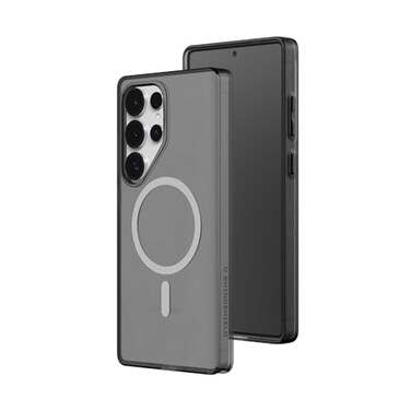 RhinoShield JellyTint Transparent Protective Case Compatible with MagSafe for Galaxy S25 Ultra Superior Magnetic Force Exceeds Military Drop Standards Scratch Resistant Shockproof Ash Black