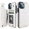 HAOPINSH for iPhone 1212 Pro Wallet Case with Card Holder White Leopard Cheetah Pattern Back Flip Folio PU Leather Kickstand Card Slots Case for Women Girls Double Magnetic Shockproof 61