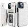 HAOPINSH for iPhone 1212 Pro Wallet Case with Card Holder White Leopard Cheetah Pattern Back Flip Folio PU Leather Kickstand Card Slots Case for Women Girls Double Magnetic Shockproof 61