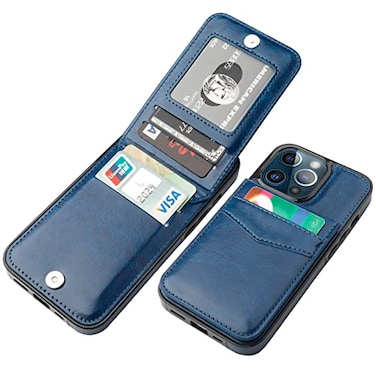 KIHUWEY Compatible with iPhone 13 Pro Case Wallet with Credit Card Holder Premium Leather Magnetic Clasp Kickstand Heavy Duty Protective Cover for iPhone 13 Pro 61 inchBlue