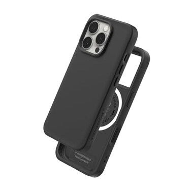 RhinoShield Case Compatible with Magsafe for iPhone 16 Pro Max SolidX Reinforced ShockAbsorbing Slim Design Protective Cover with 35M 11ft Drop Protection Classic Black