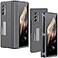 Miimall Compatible for Galaxy Z Fold 2 Case Kickstand Hard PC Bumper With Magnetic Hinge Protection for Samsung Galaxy Z Fold 2 2020 Grey