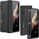 Miimall Galaxy Z Fold 2 Case with Kickstand Magnetic Hinge Hard PC Bumper Protection Black