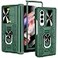 VEGO for Galaxy Z Fold 3 Case with Slide Camera Cover Hinge Protection Case with Front Screen Protector 360Ring Magnetic Kickstand Protective Armor Cover for Samsung Galaxy Z Fold 3 5G Dark Green