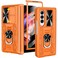 VEGO for Samsung Galaxy Z Fold 3 Case with Stand Slide Camera Cover Screen Protector 360Ring Magnetic Kickstand Military Grade Heavy Duty Protective Case for Galaxy Z Fold 3 Orange