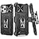 VEGO for iPhone 16 Pro Max Case with Belt Clip Holster Slide Camera Lens Protector 360Rotatable Ring Kickstand Military Grade Heavy Duty Protection Cover for 16 ProMax 5G 69 Inch Black