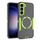 showdd Designed for Samsung Galaxy S24 Plus s24 CaseMagneticDouble Drop Protection Heavy DutyCompatible with MagSafeDustproofNo Fading No Yellowingfor Men WomenGrey Green