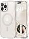 CAPRARO for iPhone 16 Pro Case for Women Girls Upgraded Full Camera Protection Compatible with MagSafe Cute Wave Translucent Matte Phone Case for iPhone 16 Pro Stone