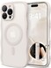 CAPRARO for iPhone 16 Pro Case for Women Girls Upgraded Full Camera Protection Compatible with MagSafe Cute Wave Translucent Matte Phone Case for iPhone 16 Pro Stone